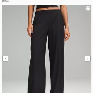 lululemon Mid Rise Black Wide-Leg Pants
